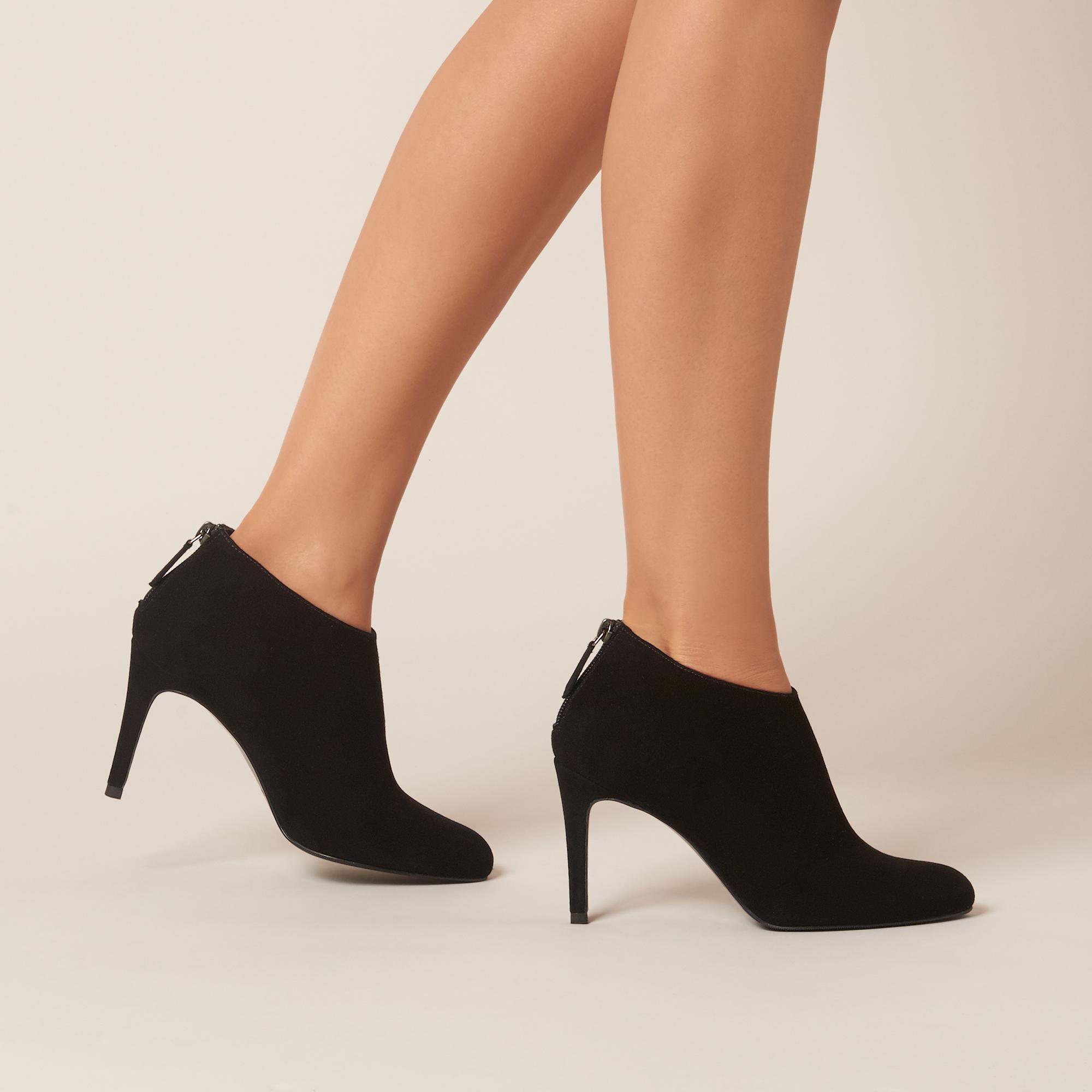 Emily Suede Boots Designer Black Ankle Boots LK Bennett